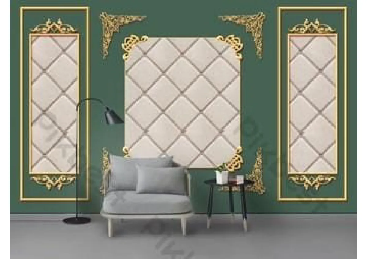 MD French Walls Architectural Mural — Design 17