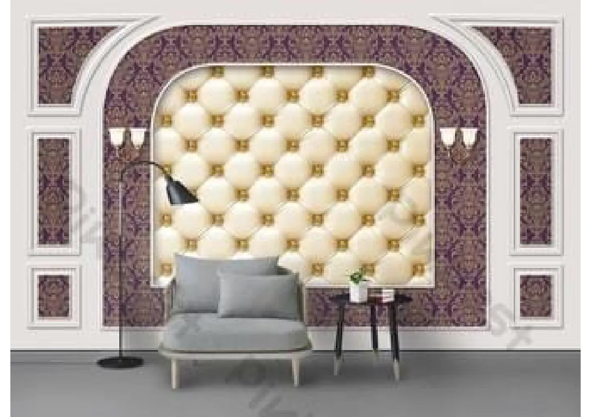 MD French Walls Architectural Mural — Design 18