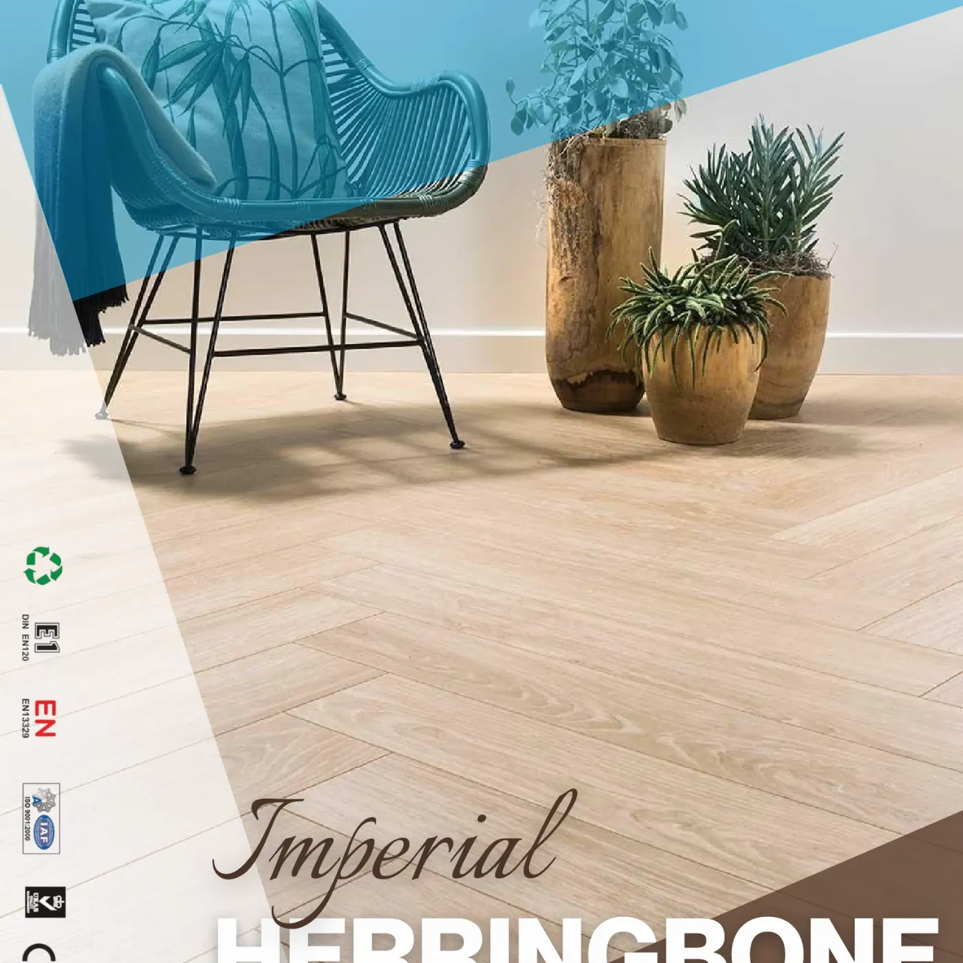 Milano Imperial Herringbone Laminate Flooring — image 1 of 4